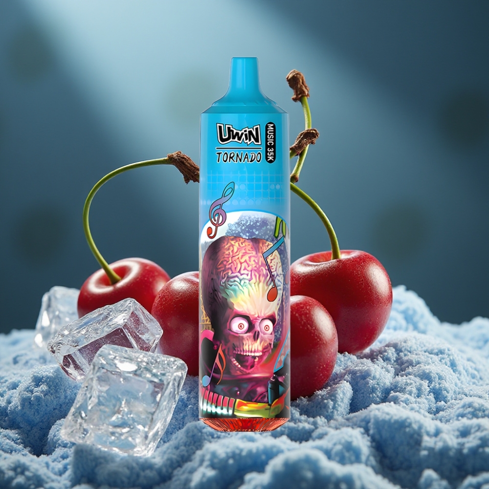 Uwin Tornado 35K Wegwerf-Vape Kirsch-Eis mit 600mAh Akku & Typ-C Ladung