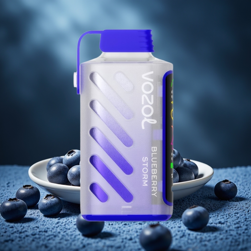VOZOL Gear Power 20000 Puffs Disposable Vape Blaubeer-Sturm mit S.i.L.C. Tech, Dual Mesh Coil, 20mL, 5% Nikotin