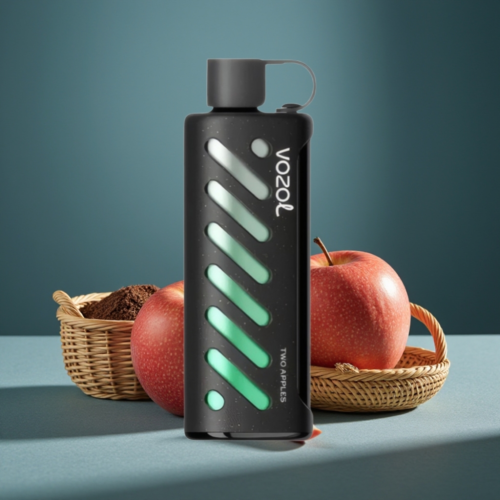 VOZOL Gear Shisha 25000 Puffs Doppelapfel mit S.i.L.C Tech, Dual Mesh Dual Modes, 1000mAh