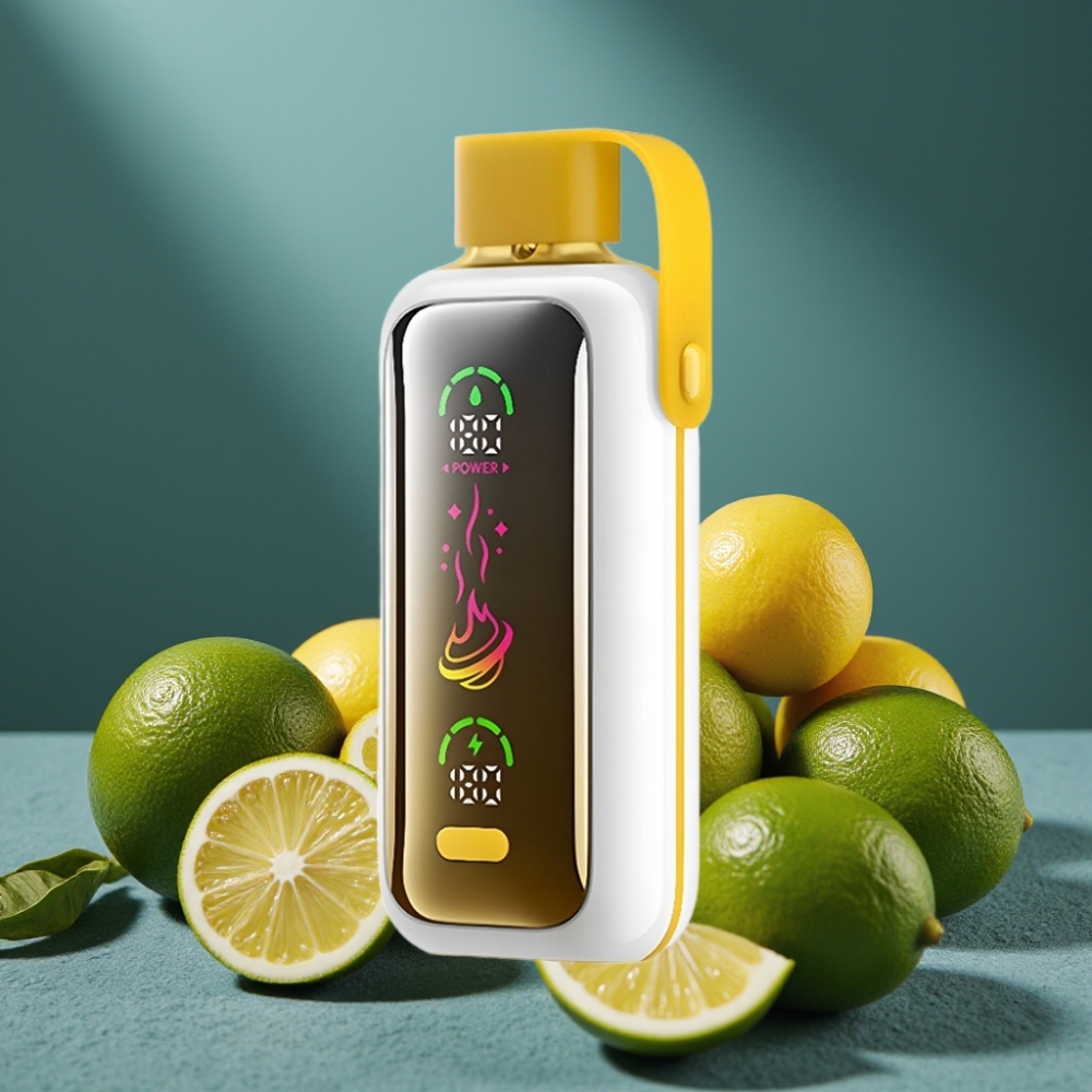 VOZOL Star 20000 Puffs Zitrone Limette 2,2" HD Spiegelbildschirm Dual Mesh 650mAh 0/20/50mg/ml