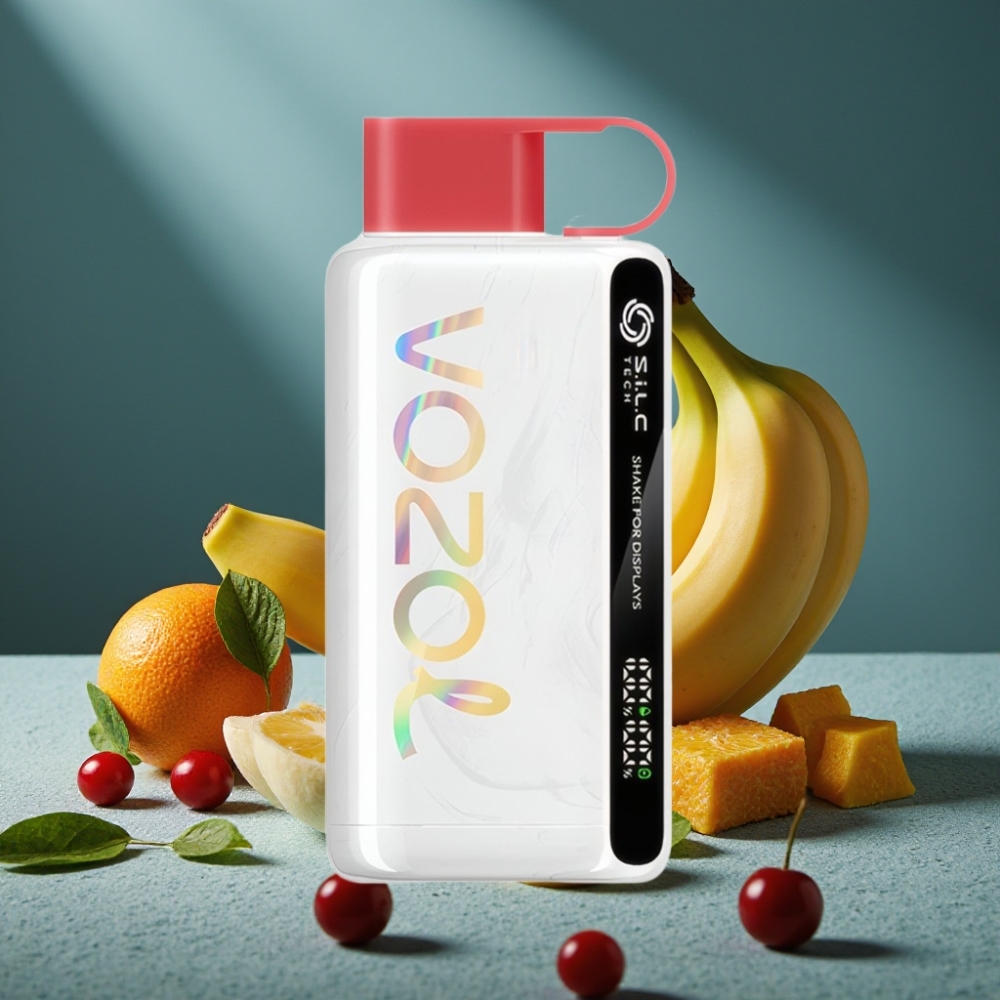 VOZOL STAR 9000/12000 Einweg-Vape Drachenfrucht Banane Kirsche mit 650mAh, S.i.L.C TECH, Schütteldisplay