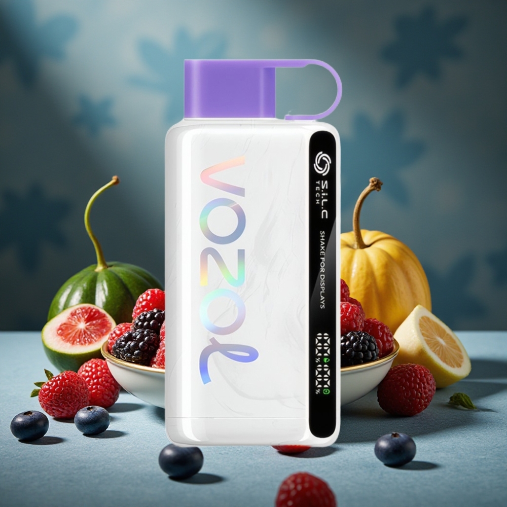 VOZOL STAR 9000/12000 Wegwerf-Vape Mischbeeren mit S.i.L.C TECH, Schüttel-Display, Mundstückschutz, 30% schnellere Aufladung, recyceltem Kunststoff, 650mAh