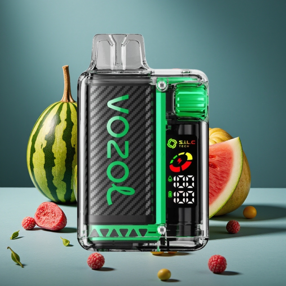 VOZOL Vista 20000 Puffs Wassermelonen-Kaugummi OLED 650mAh MTL TPD PCR MCU S.i.L.C Dual Mesh