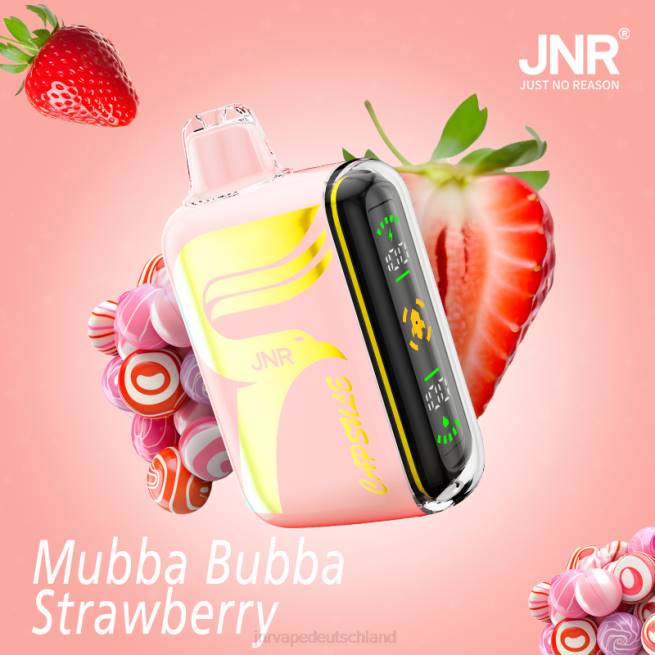 JNR Kapsel Mubba-Bubba-Erdbeere N6FZ65 JNR Vapes Website