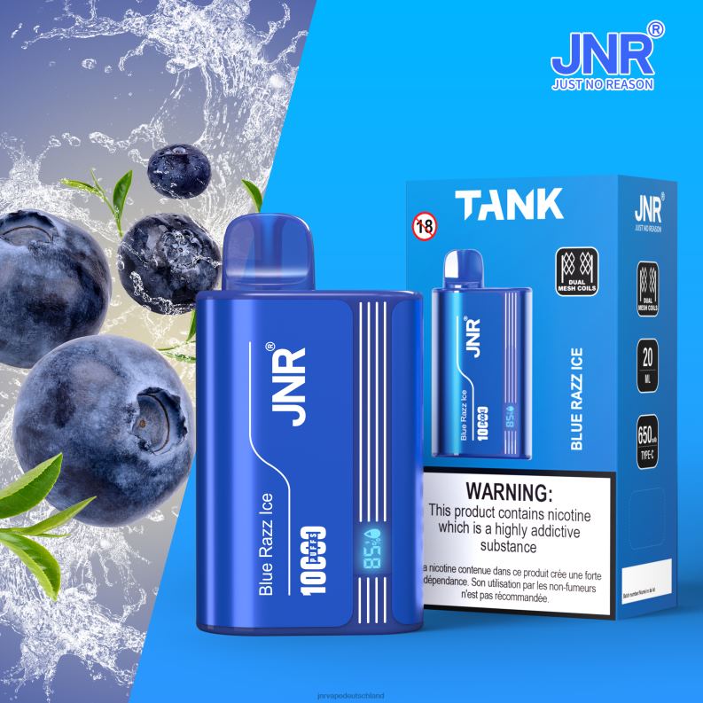 JNR Vape Kaufen - JNR-Tank blaues Razz-Eis J88R6
