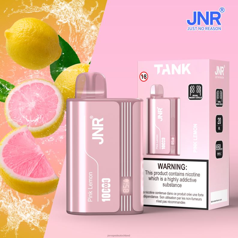 JNR Vapes Website - JNR-Tank rosa Zitrone J88R32