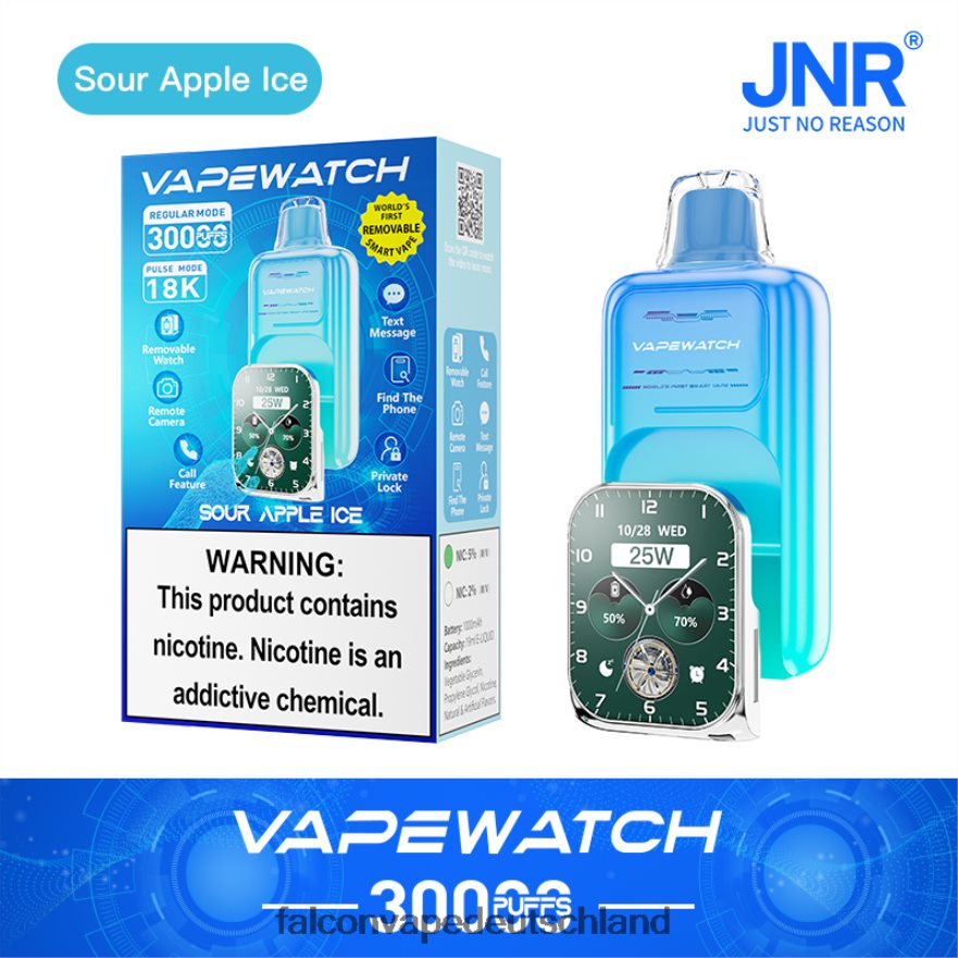 JNR Vape-Uhr saures Apfeleis 4L4VRL5 Jnr Vape Shop