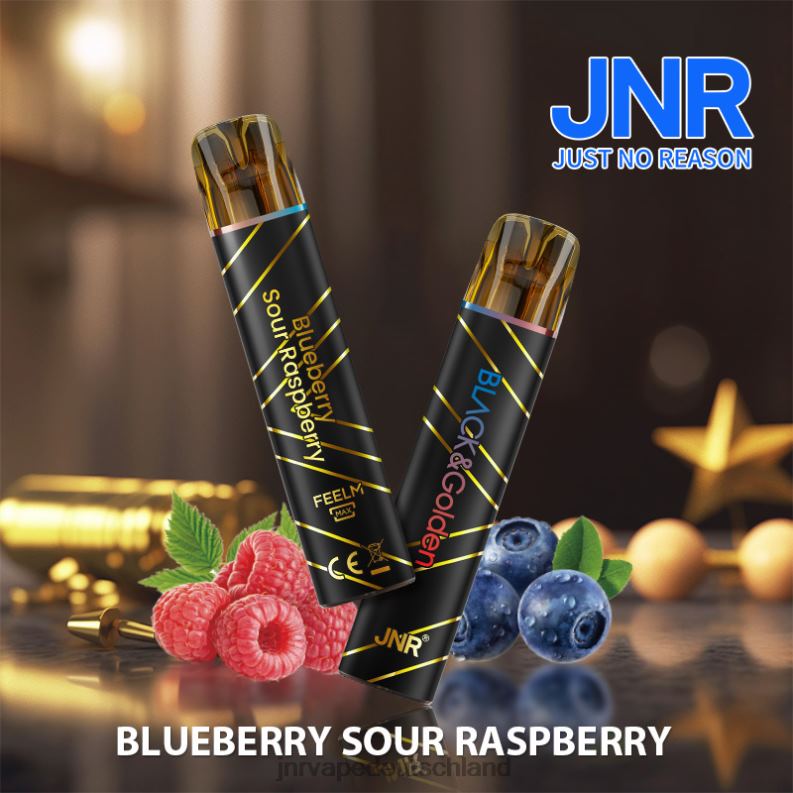JNR Vape Pods - JNR Black & Gloden Heidelbeere, saure Himbeere J88R274